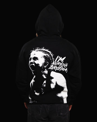 NERVOUS hoodie black
