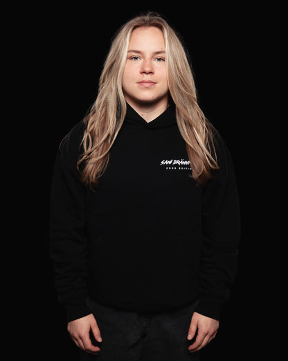 NERVOUS hoodie black