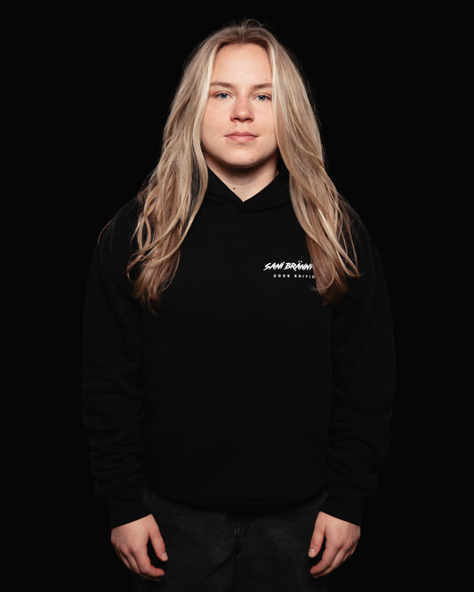NERVOUS hoodie black