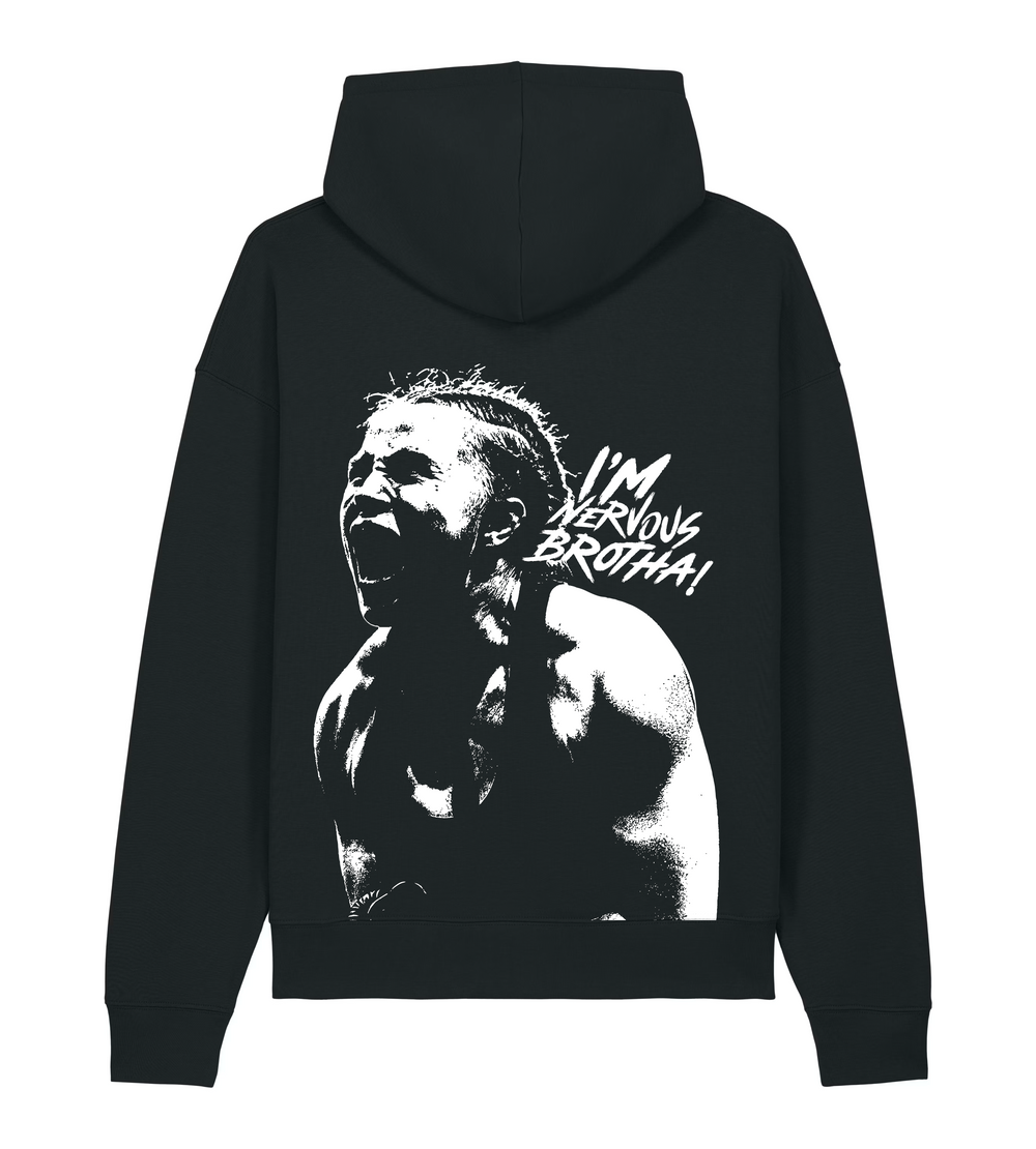 NERVOUS hoodie black