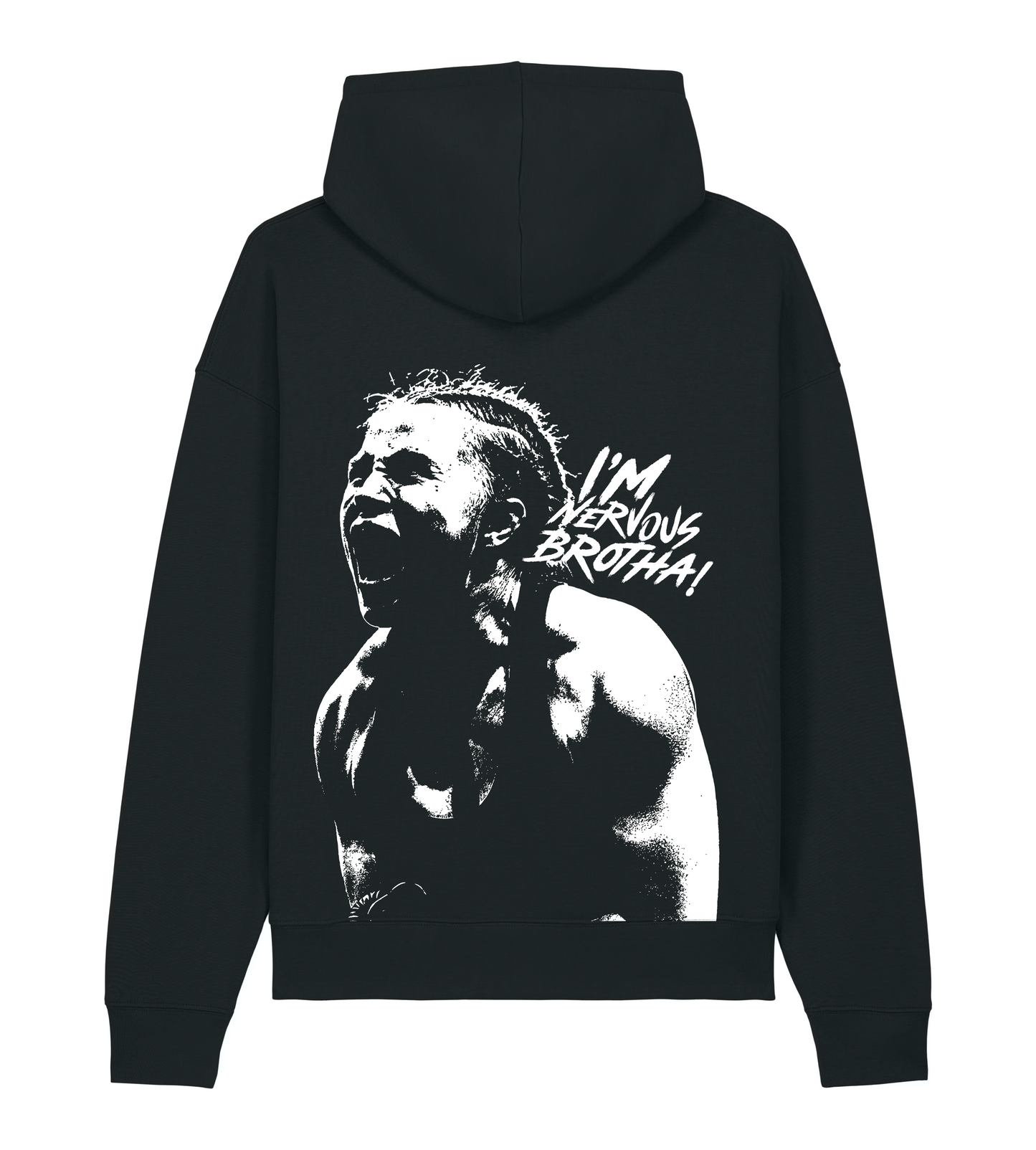 NERVOUS hoodie black