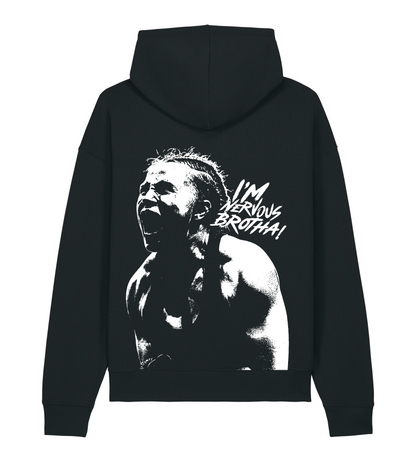 NERVOUS hoodie black