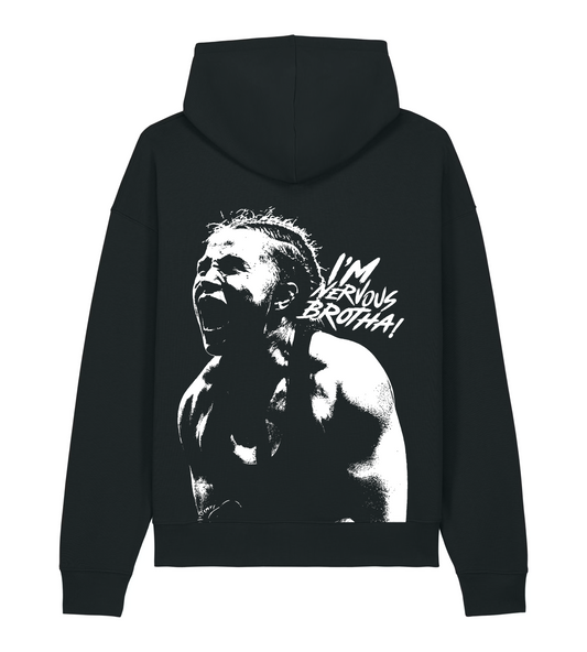 NERVOUS hoodie black