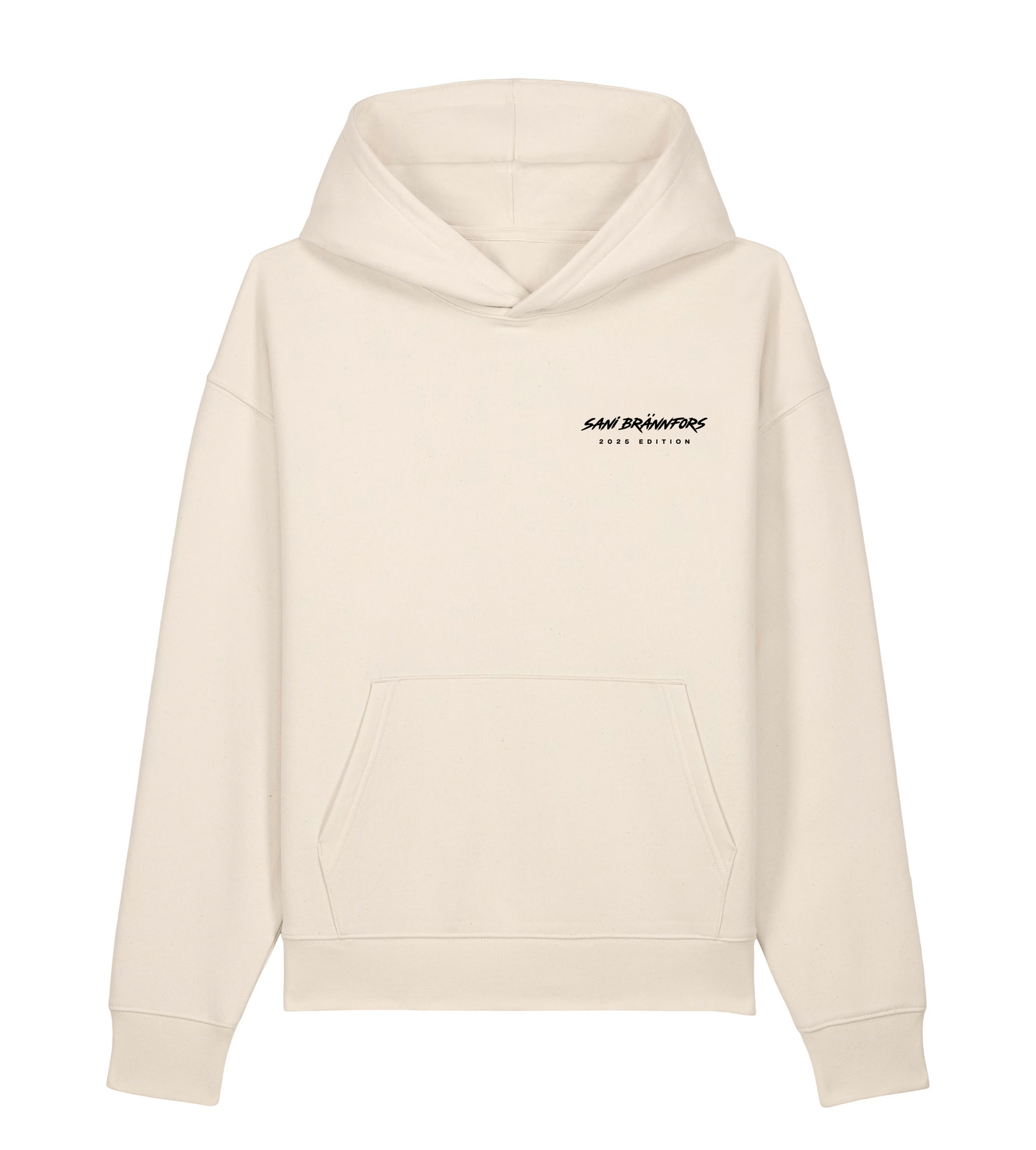 NERVOUS hoodie raw white